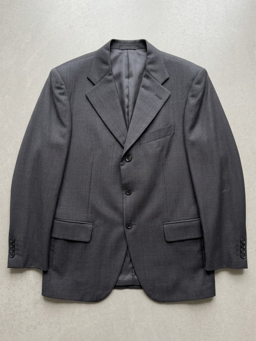 Pal Zileri Three Button Wool Blazer Jacket Size EU 48 = 38R Grey